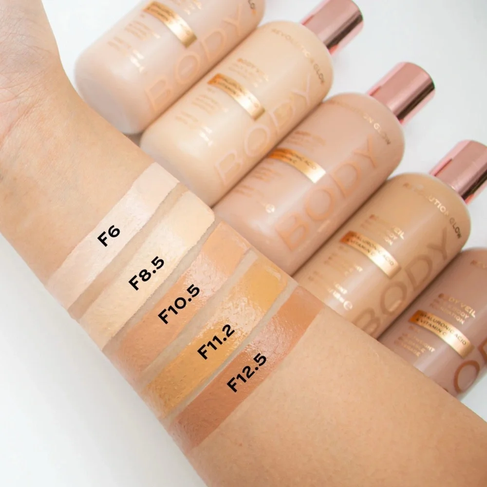 NEW Makeup Revolution Glow Body Veil Face & Body Foundation With Hyaluronic Acid